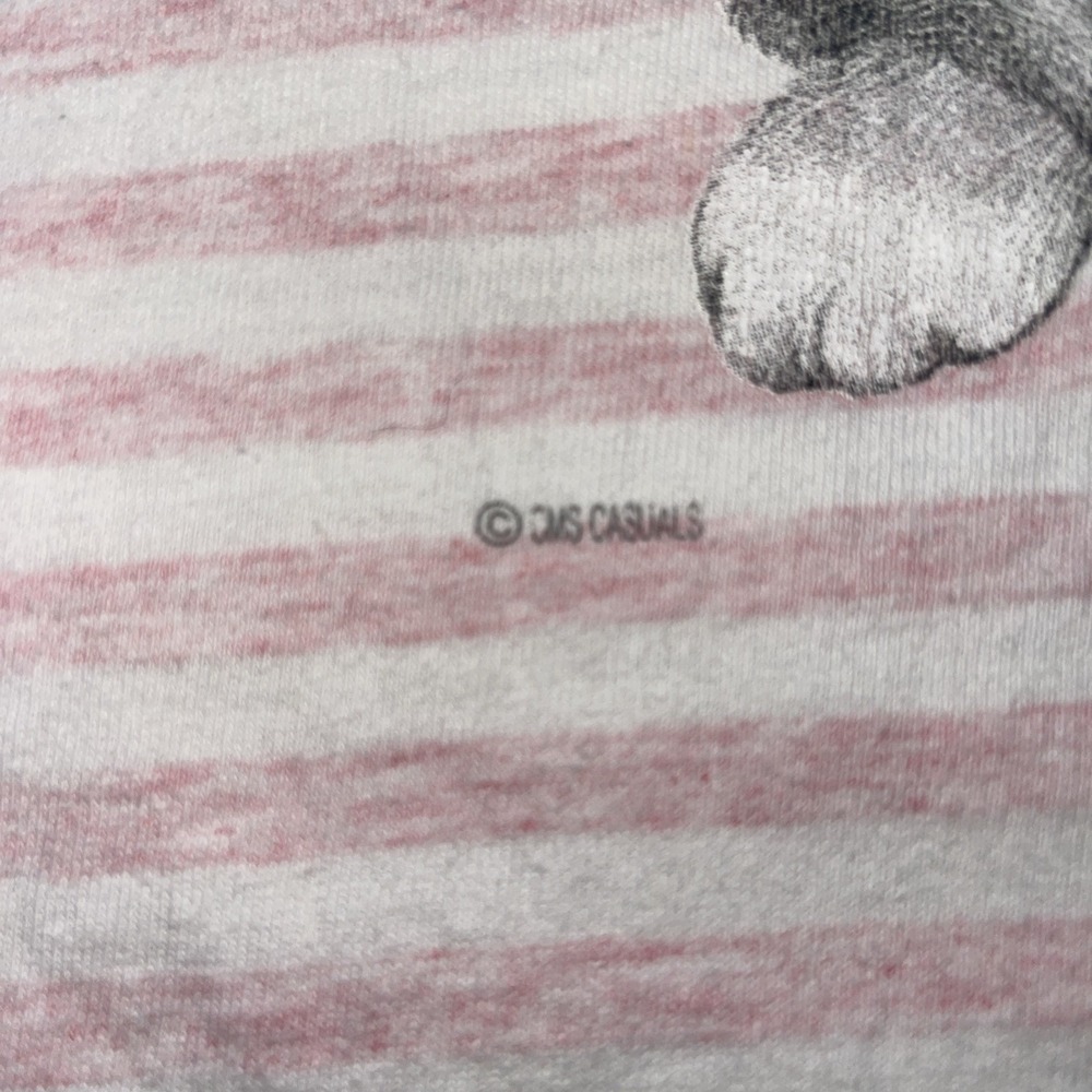 99s USA Vtg Sleeping Cats Print T-shirt One Size S Retro Granola Cat Women's - Picture 8 of 8